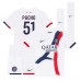 Paris Saint-Germain Willian Pacho #51 Bortedraktsett Barn 2024-25 Kortermet (+ Korte bukser)